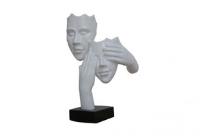 VIG Furniture Modrest Two Faces White & Black Sculpture VGTH-DS-078 VGTH-DS-078