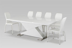 VIG Furniture Modrest Bono "Z" - Modern White Dining Table VGGUBONO
