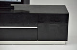 VIG Furniture A&X Skyline Modern Black Crocodile Lacquer TV Unit  VGUNAK588-230-BLK