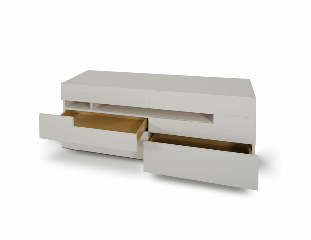 VIG Furniture Modrest Ceres - Modern LED White Lacquer Dresser VGWCCG05D-WHT