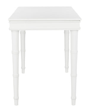 Safavieh Noely Writing Desk Modern Coastal White Wood NC Coating MDF ZiNC Alloy DSK3500A 889048339712