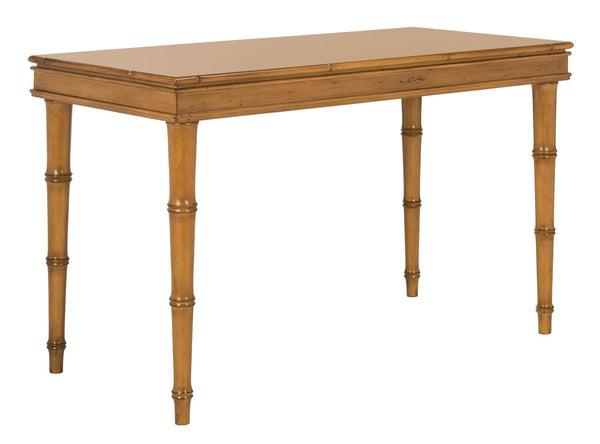 Safavieh Noely Desk Coastal Writing Brown Wood NC Coating MDF ZiNC Alloy DSK3500B 889048339729