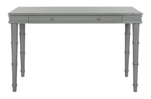 Safavieh Noely Writing Desk Modern Coastal Grey Wood NC Coating MDF ZiNC Alloy DSK3500C 889048339736