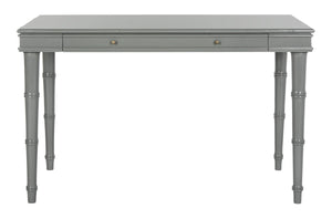 Safavieh Noely Writing Desk Modern Coastal Grey Wood NC Coating MDF ZiNC Alloy DSK3500C 889048339736