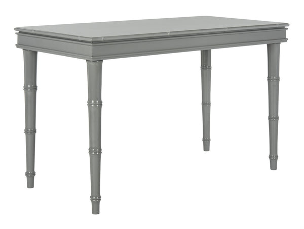 Safavieh Noely Writing Desk Modern Coastal Grey Wood NC Coating MDF ZiNC Alloy DSK3500C 889048339736