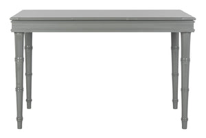 Safavieh Noely Writing Desk Modern Coastal Grey Wood NC Coating MDF ZiNC Alloy DSK3500C 889048339736