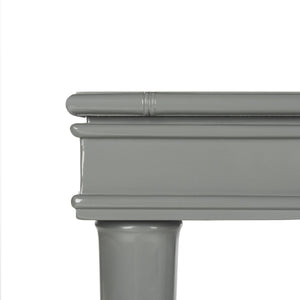 Safavieh Noely Writing Desk Modern Coastal Grey Wood NC Coating MDF ZiNC Alloy DSK3500C 889048339736