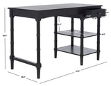 Safavieh Henric 1 Drawer 2 Shelf Desk Black DSK5712C