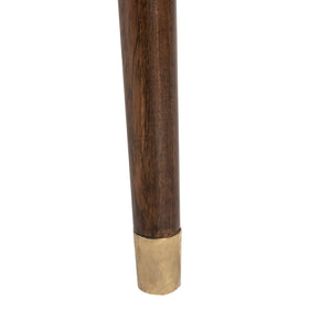 Safavieh Parker 1 Drawer Desk Walnut / Gold Wood/Metal DSK6400A 889048598508