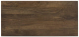 Safavieh Zinnia Desk Walnut Wood Lacquer Coating Mango Iron DSK9000A 889048333239