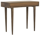 Safavieh Zinnia Desk Walnut Wood Lacquer Coating Mango Iron DSK9000A 889048333239