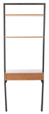 Kamy 2 Shelf Leaning Desk