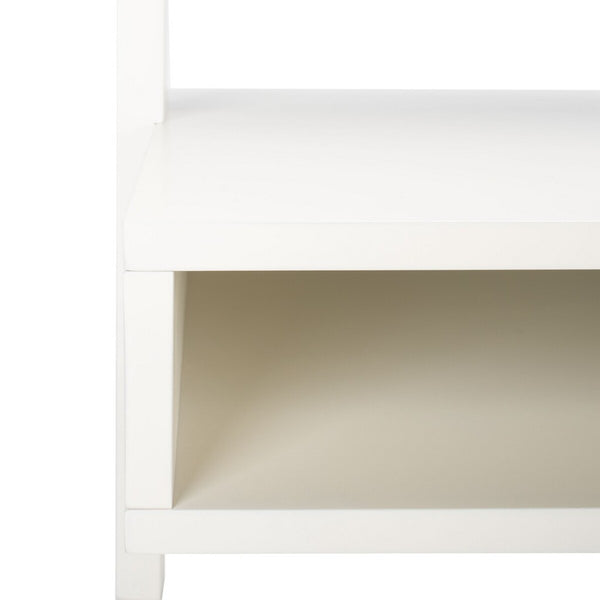 Kamy 2 Shelf Leaning Desk White Wood DSK9401B