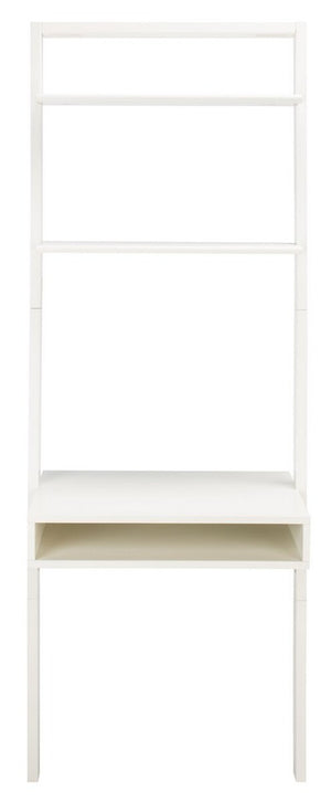 Kamy 2 Shelf Leaning Desk White Wood DSK9401B