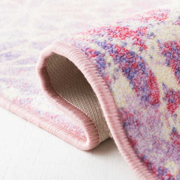 Disney Rugs Jasmine Transitional Power Loomed Polyamide Rug Purple / Pink