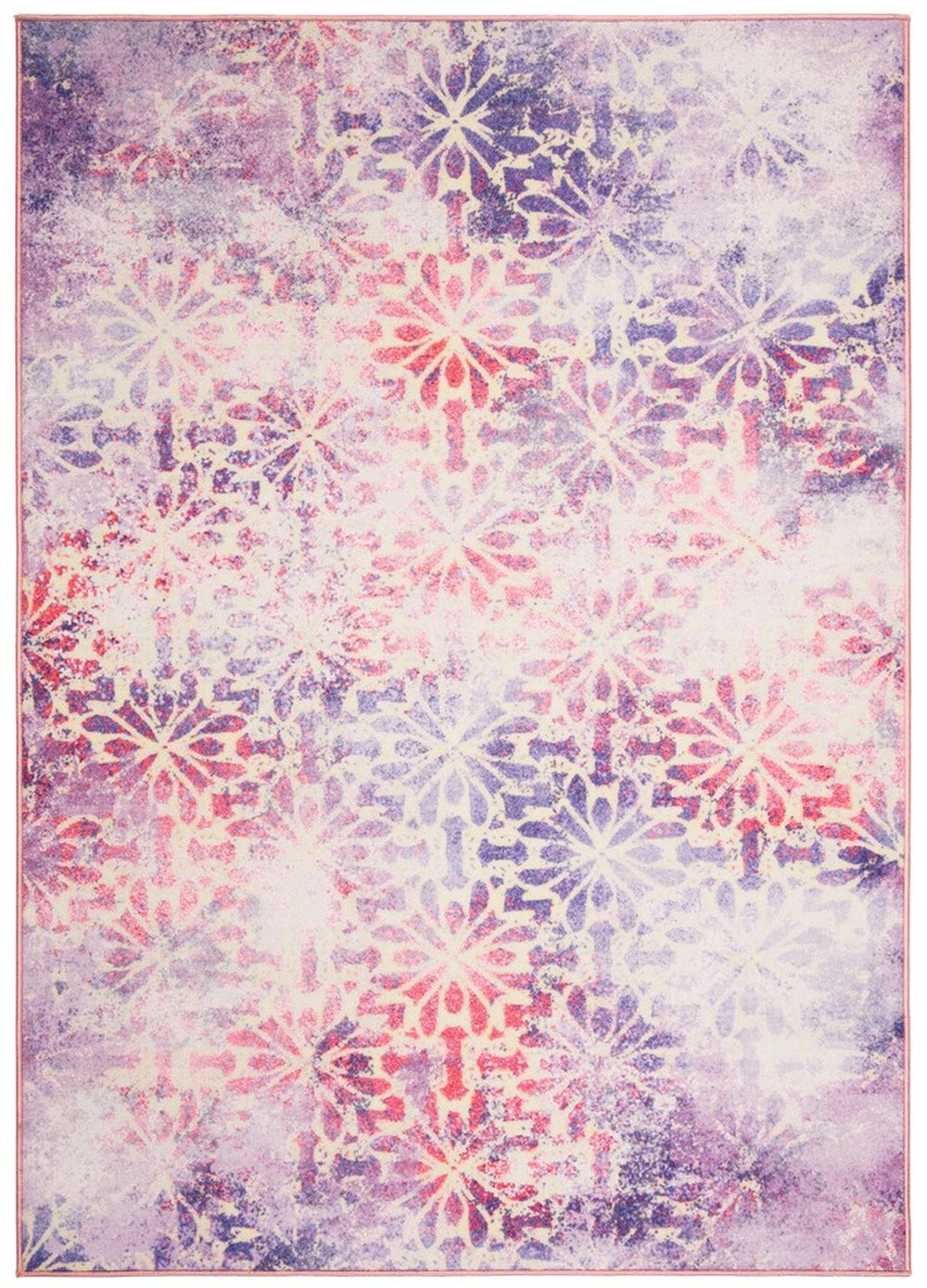 Disney Rugs Jasmine Transitional Power Loomed Polyamide Rug Purple / Pink