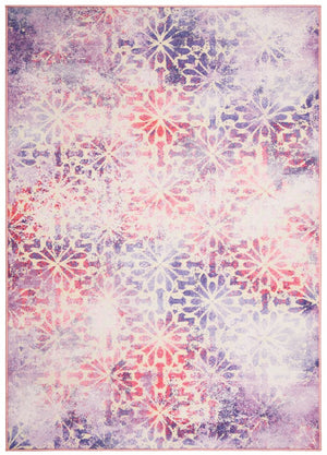 Disney Rugs Jasmine Transitional Power Loomed Polyamide Rug Purple / Pink