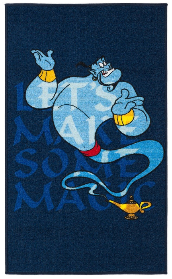 Disney Rugs Genie Kids Power Loomed Polyamide Rug Blue / Light Blue