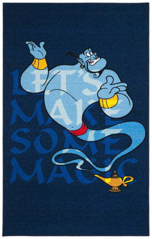 Disney Rugs Genie Kids Power Loomed Polyamide Rug Blue / Light Blue