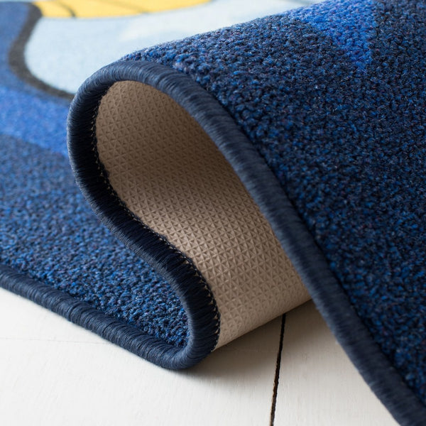 Disney Rugs Genie Kids Power Loomed Polyamide Rug Blue / Light Blue