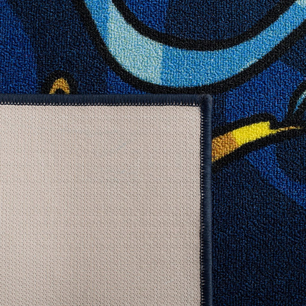 Disney Rugs Genie Kids Power Loomed Polyamide Rug Blue / Light Blue