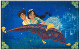 Disney Rugs Aladdin And Jasmine Kids Power Loomed Polyamide Rug Blue / Green