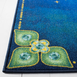 Disney Rugs Aladdin And Jasmine Kids Power Loomed Polyamide Rug Blue / Green
