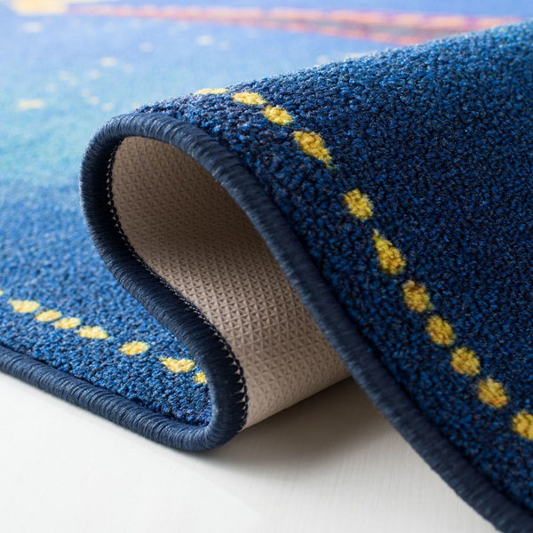 Disney Rugs Aladdin And Jasmine Kids Power Loomed Polyamide Rug Blue / Green