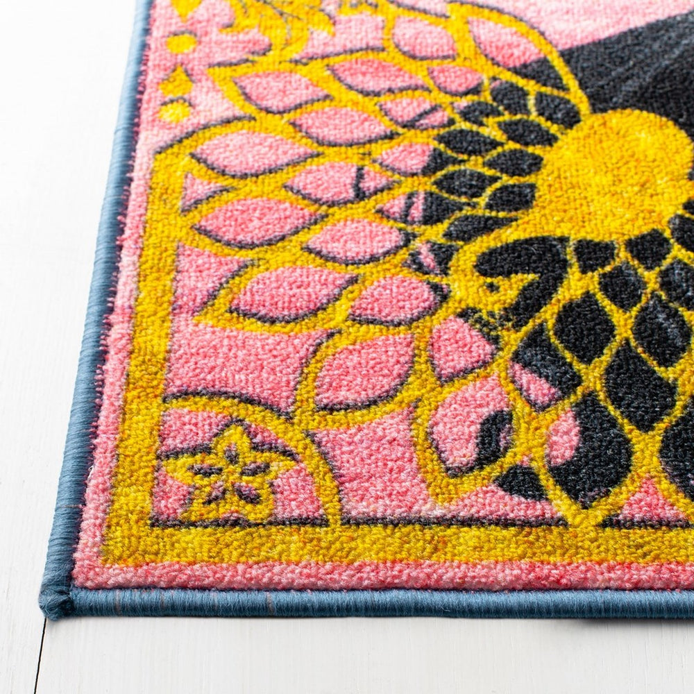 Disney Rugs Free To Dream Kids Power Loomed Polyamide Rug Turquoise / Pink