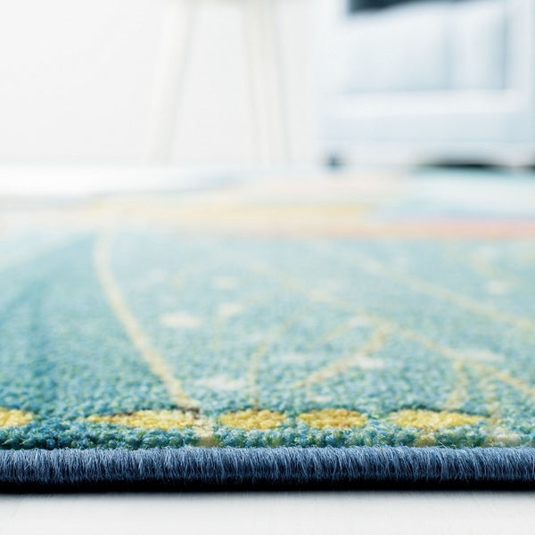 Disney Rugs Free To Dream Kids Power Loomed Polyamide Rug Turquoise / Pink