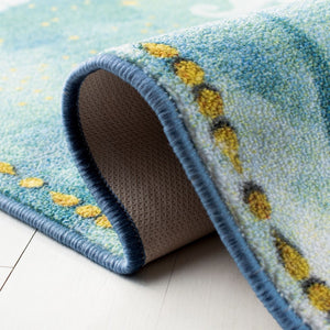 Disney Rugs Free To Dream Kids Power Loomed Polyamide Rug Turquoise / Pink