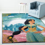 Disney Rugs Free To Dream Kids Power Loomed Polyamide Rug Turquoise / Pink