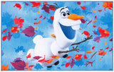 Disney Rugs Frozen 2 Olaf Kids Power Loomed Polyamide Rug Blue / Orange