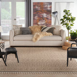 Nourison Elwood ELW05 Modern & Contemporary Machine Made Power-loomed Indoor only Area Rug Mocha 7'10" x 10'6" 99446885746