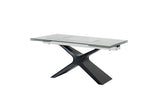 VIG Furniture Modrest Adler - Modern Black Glass Extendable 63"/94.5" Dining Table VGYF-DT8941-BLK-DT