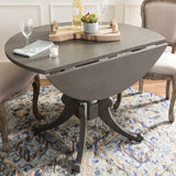 Safavieh Forest Dining Table Drop Leaf Grey Wash Wood New Zealand Pine DTB1000C 889048493346
