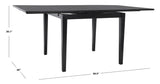 Safavieh Cullen Extension Dining Table Black Wood DTB1001A