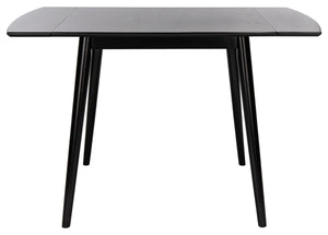 Kaylee Extension Dining Table Matte Black Wood DTB1403A