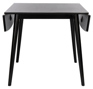 Kaylee Extension Dining Table Matte Black Wood DTB1403A