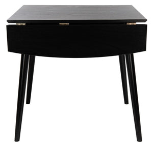 Kaylee Extension Dining Table Matte Black Wood DTB1403A