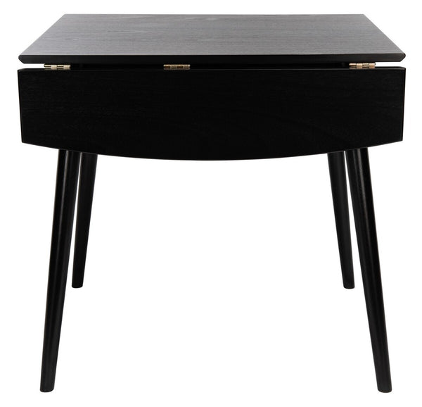 Kaylee Extension Dining Table Matte Black Wood DTB1403A