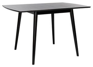 Kaylee Extension Dining Table Matte Black Wood DTB1403A