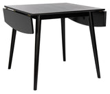 Kaylee Extension Dining Table Matte Black Wood DTB1403A