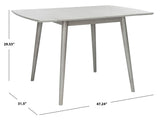 Kaylee Extension Dining Table Dark Grey Wood DTB1403B