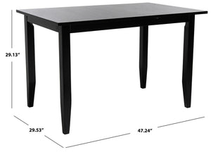 Miliano Extension Table Matte Black Wood DTB1404A