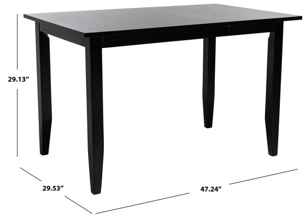 Miliano Extension Table Matte Black Wood DTB1404A