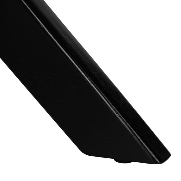 Nicolai Round Dining Table Dark Grey / Matte Black Wood DTB1405B