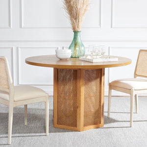 Danez Cane Dining Table Natural Wood DTB2100B-2BX