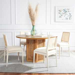 Danez Cane Dining Table Natural Wood DTB2100B-2BX