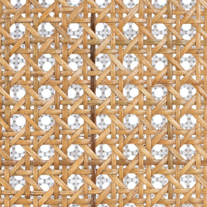 Danez Cane Dining Table White Top / Natural Base Wood DTB2100C-2BX